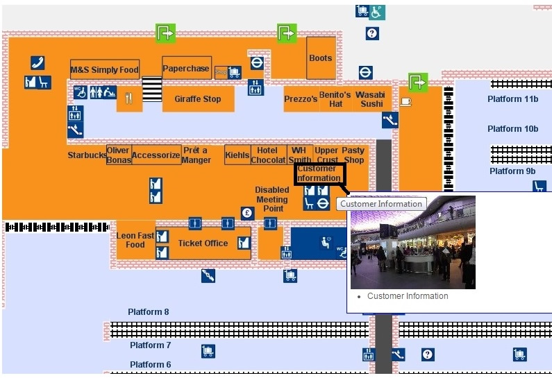 キングスクロス駅(KING'S CROSS STATION)インフォメーションデスク
