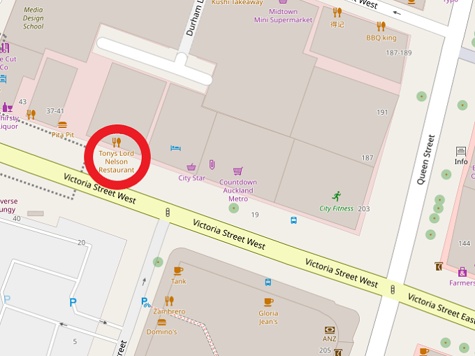 トニーズロードネルソンレストラン  (37 Victoria St West)