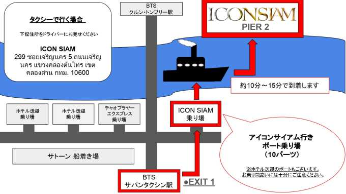 アイコンサイアム(ICONSIAM)2番ピア（船着場）
