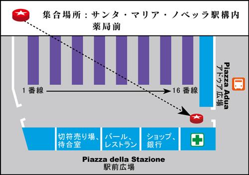 サンタ・マリア・ノヴェッラ駅構内薬局前