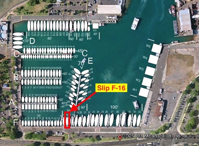 ケワロハーバーF-16(1125 ALA MOANA BLVD, HONOLULU)