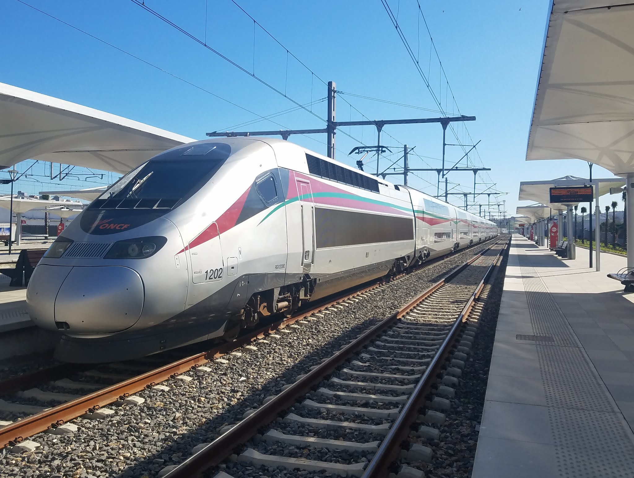 高速鉄道LGV・AL BORAQ＜アル・ボラーク＞乗車券　＝2等車指定席＝　タンジェ発・カサブランカ行