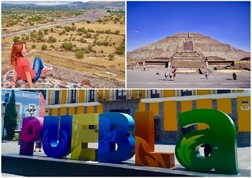 太陽のピラミッド＆天使の街プエブラ周遊　メキシコシティ歴史地区・人気スポット立ち寄り＜日本語ガイド＞