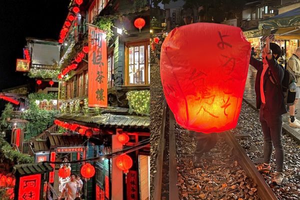 十分天燈上げ体験と九分の夜景!2大観光スポットを楽しむツアー